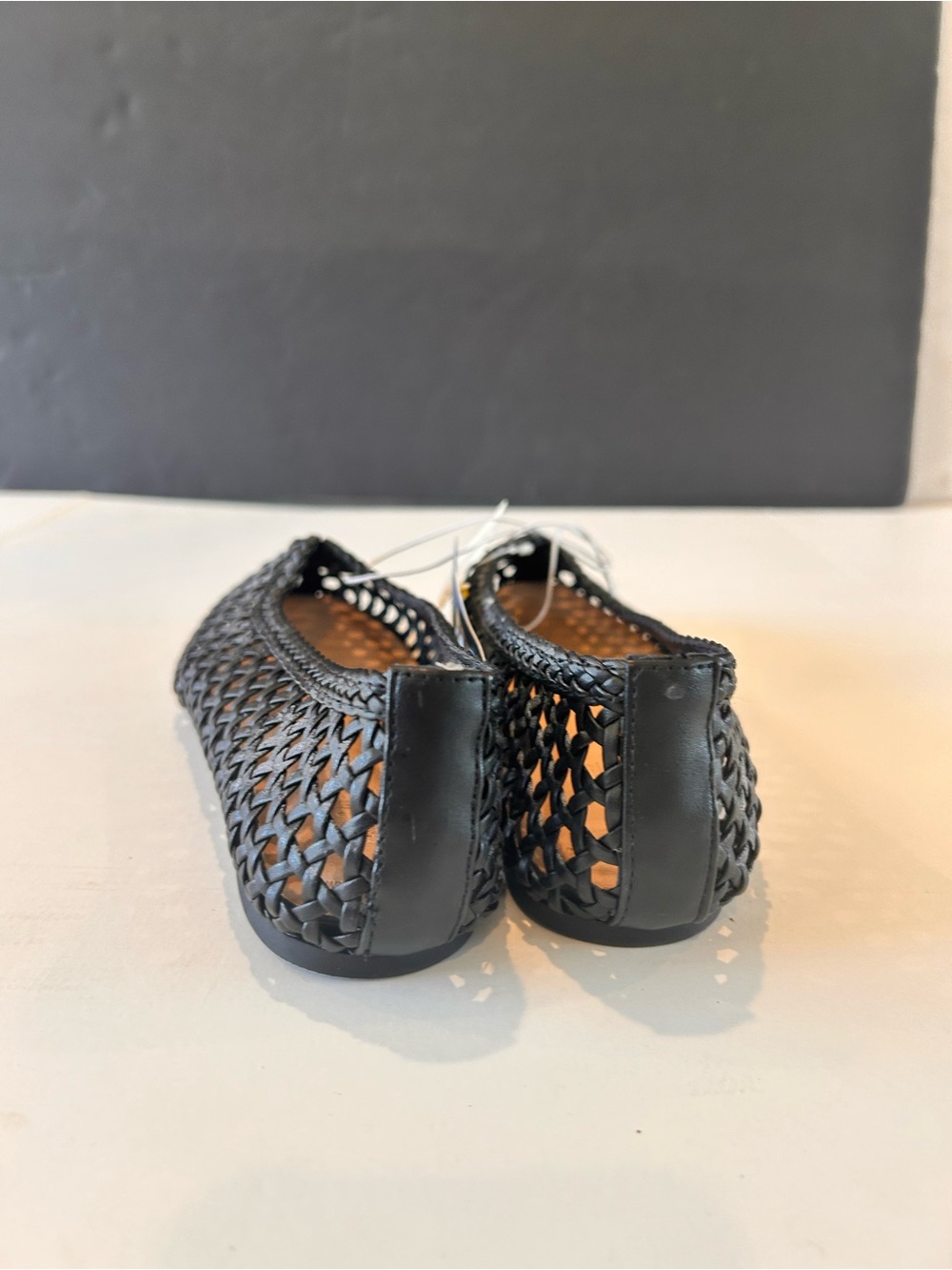 New NWT Black Woven Ballet Flats Memory Foam Slip-On Shoes NWT - Picture 6 of 10
